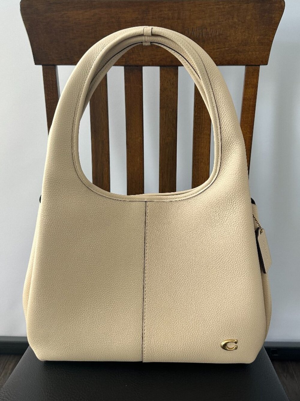 Coach Ivory Pebbled Leather Lana Shoulder Bag Style #F2479-CM544 *NWT*